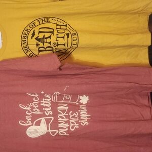 Graphic Tees - Yellow and Pink
